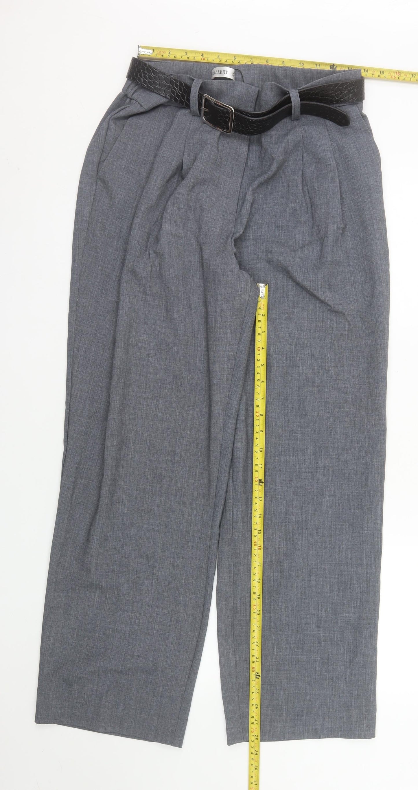 Gallery Women’s Grey Size 14 Pleated Dress Pants Trousers