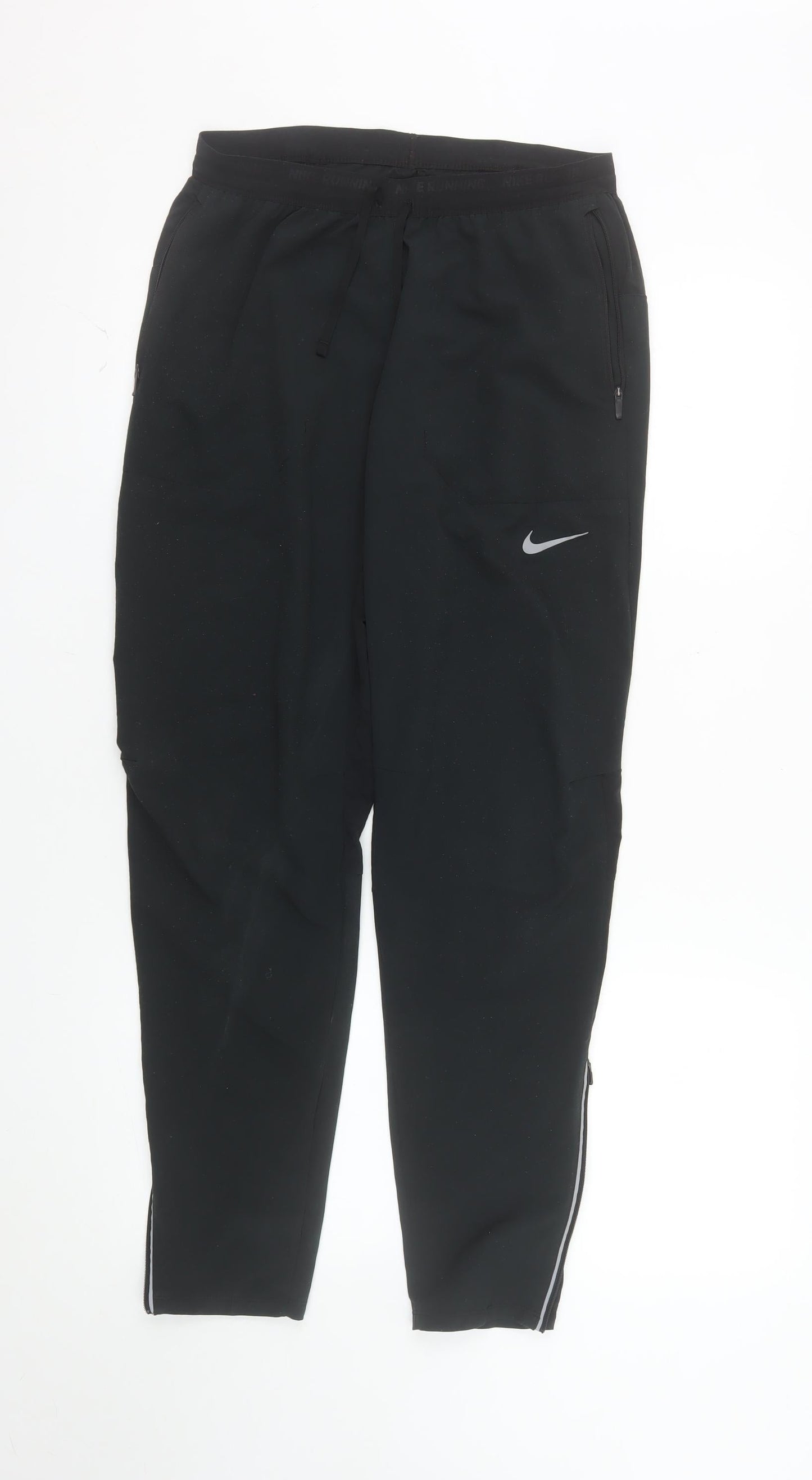 Nike Men's Black Dri-FIT Running Track Pants Size S