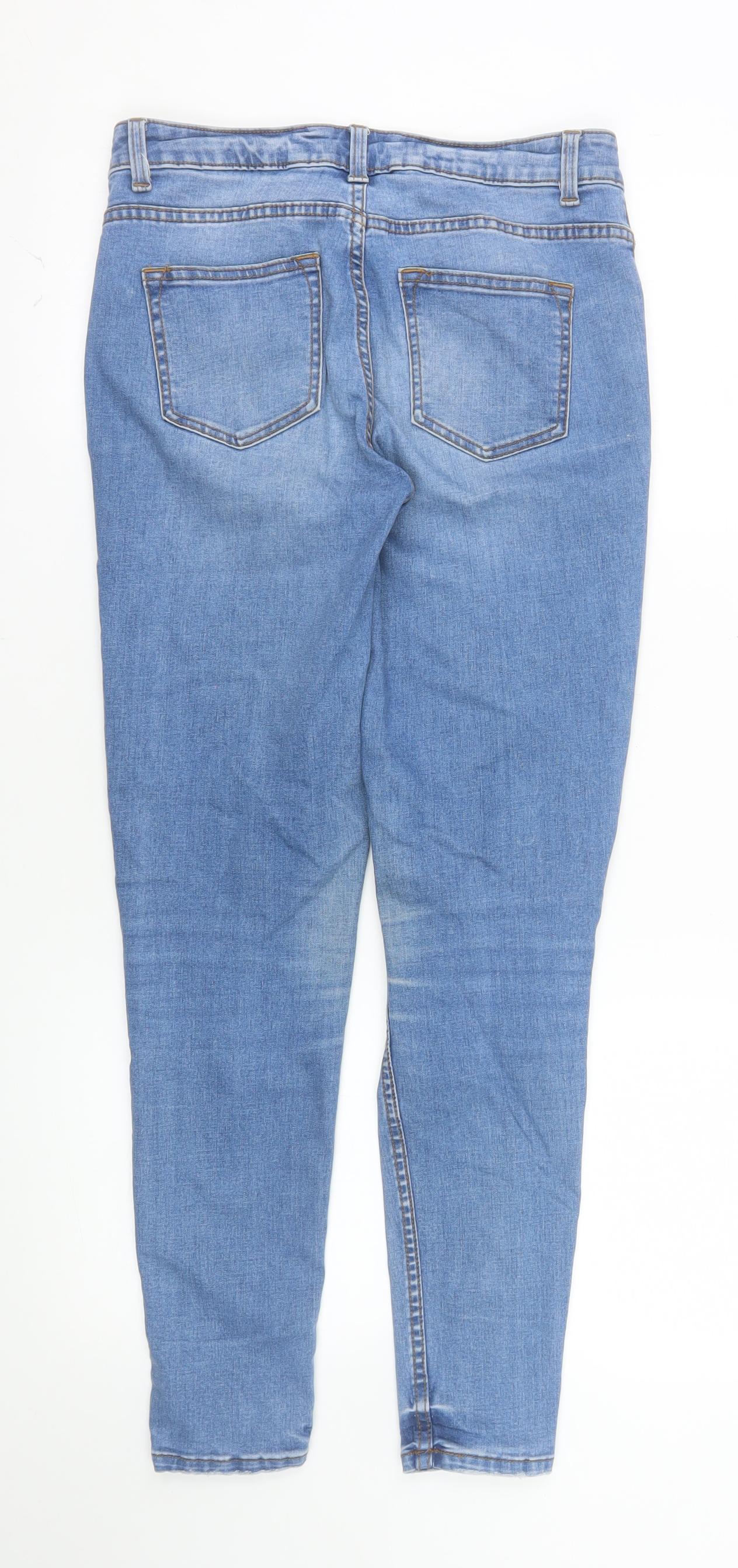 Denim Co. Womens Blue Skinny Mid Rise Stretch Jeans Size 10