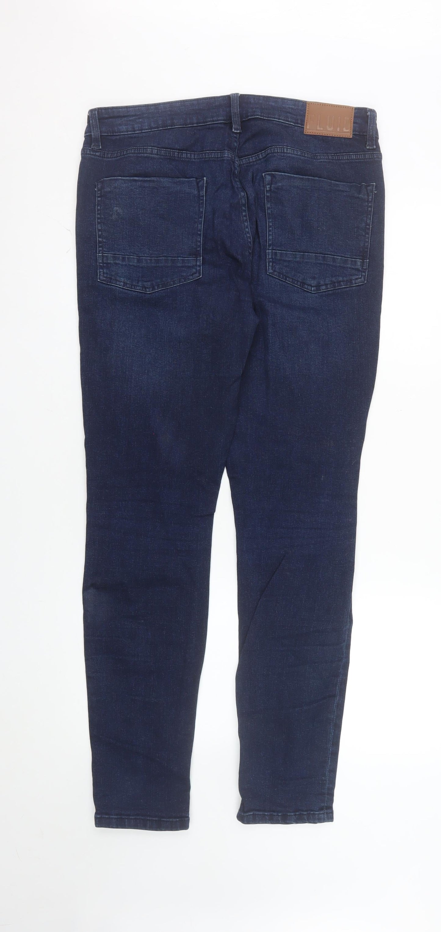 Fluid Men's Blue Skinny Jeans W34 L32 Slim Fit Denim