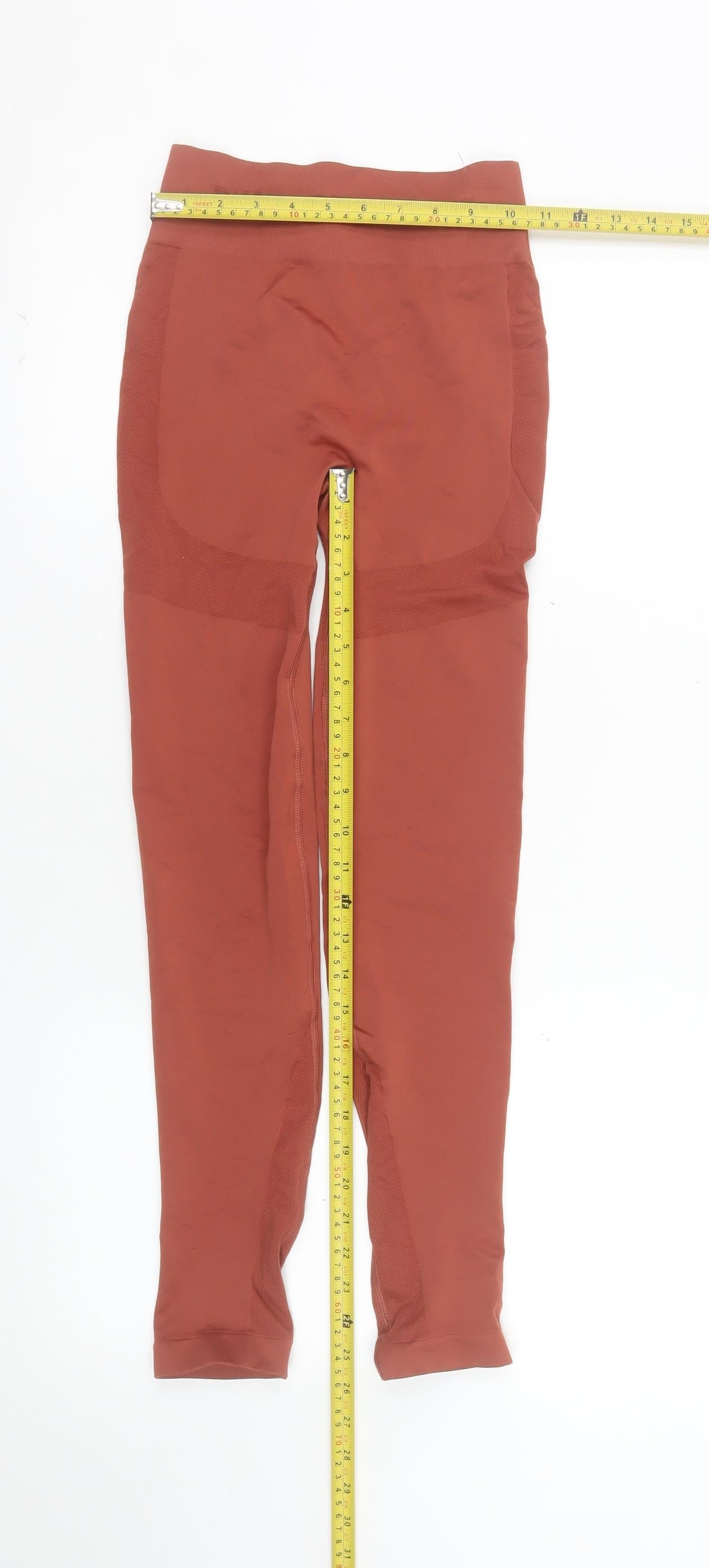 Pink Soda Sport Womens Brown Seamless Leggings XS Active Gymwear