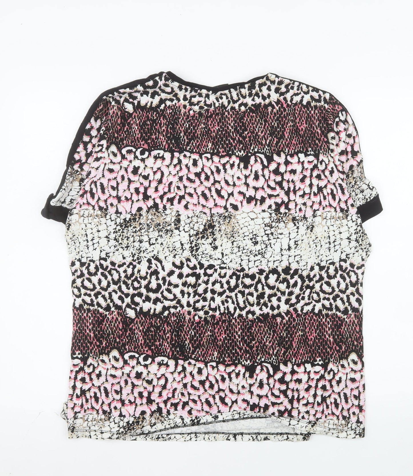 Brandtex Womens Multicoloured Animal Print 2XL Short Sleeve T-Shirt