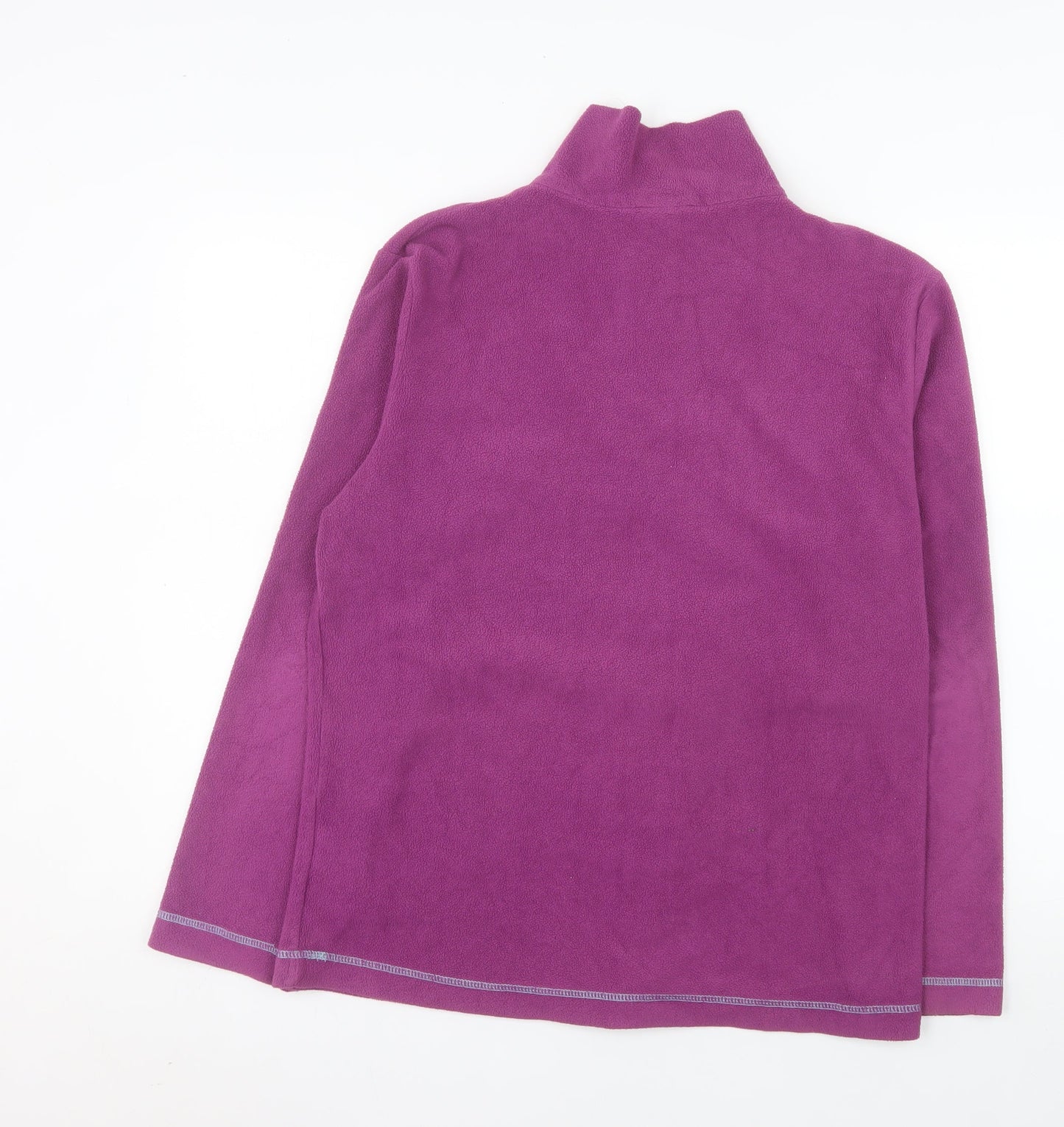 Campri Women's Purple Fleece Pullover Sweatshirt Size 16 1/4 Zip
