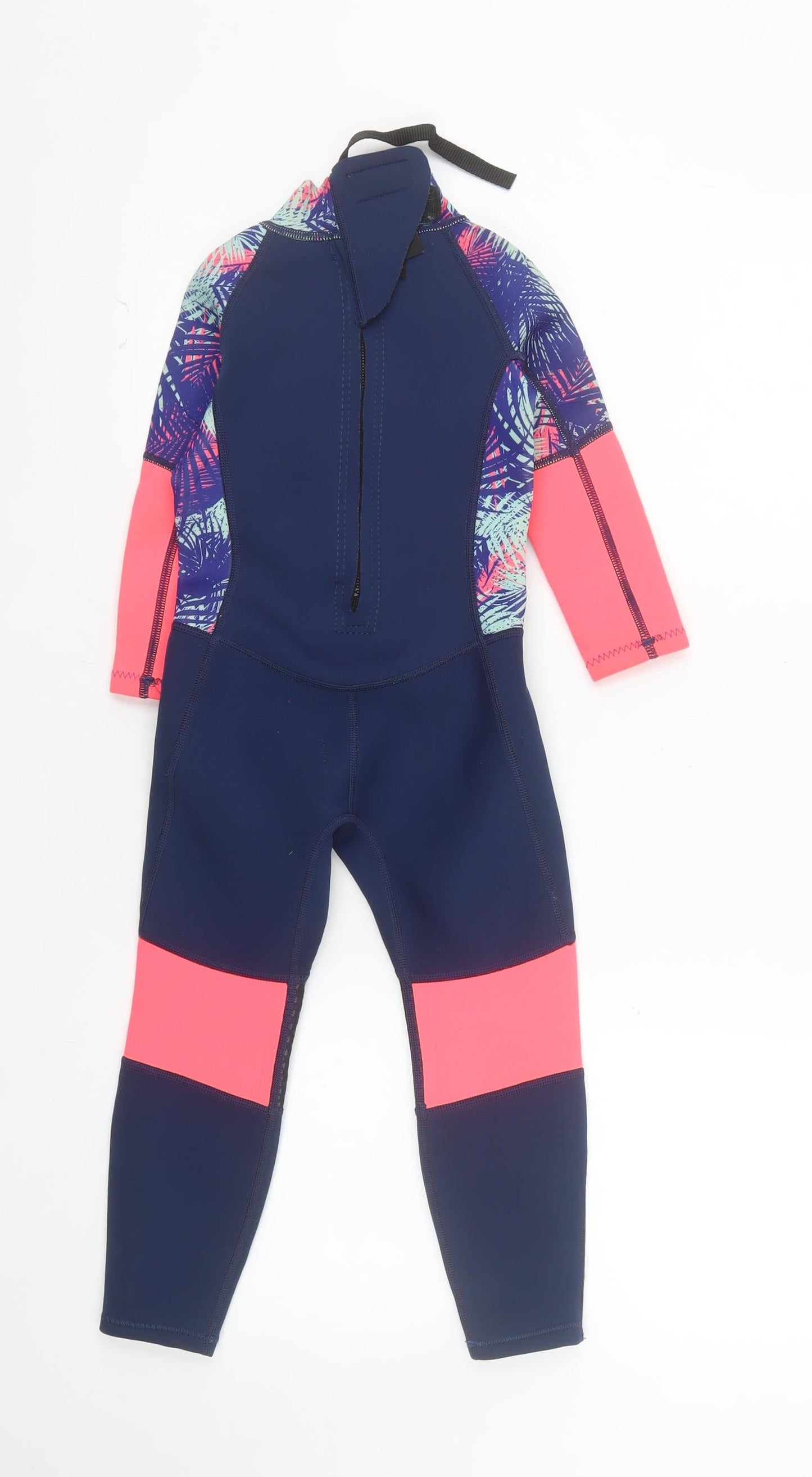 Mountain Warehouse Girls Navy Pink Wetsuit 3-4 Years UV Protection