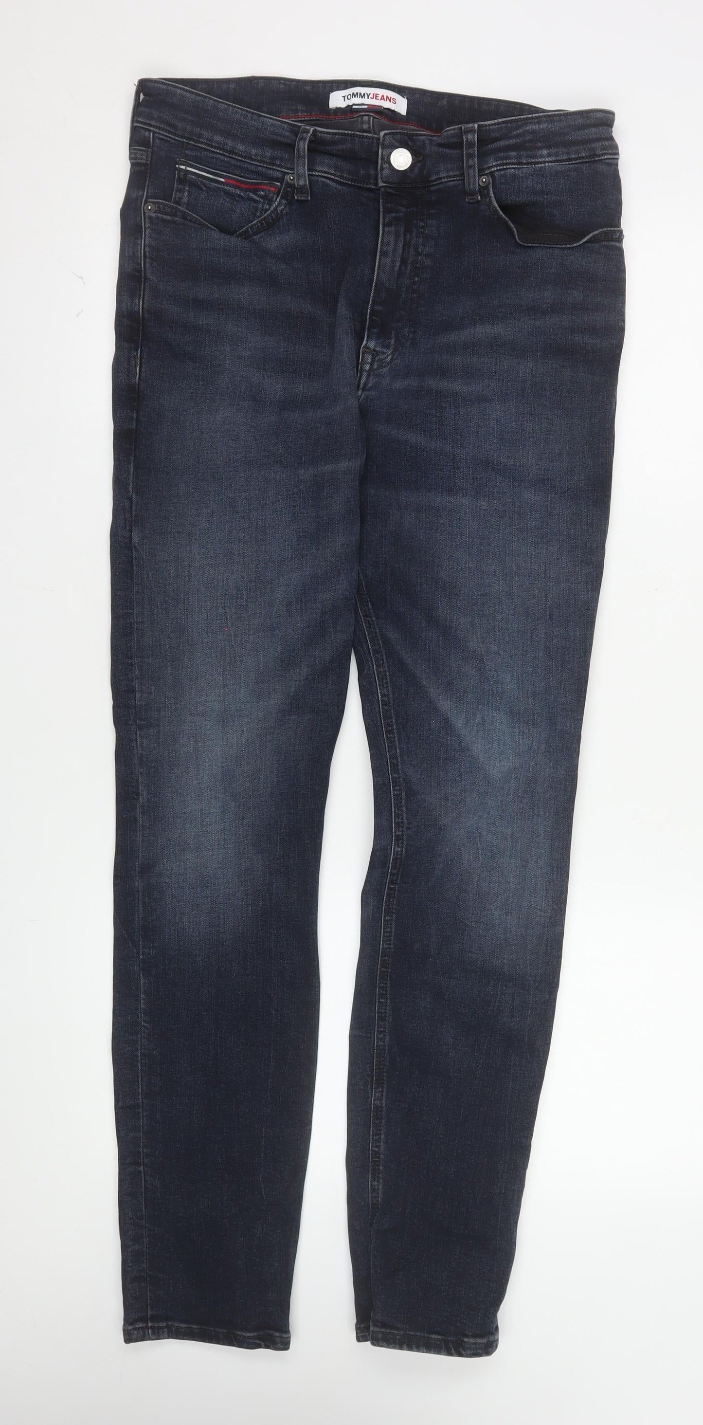 Tommy Jeans Men's Blue Slim Fit Dark Wash Denim Jeans 31W 32L