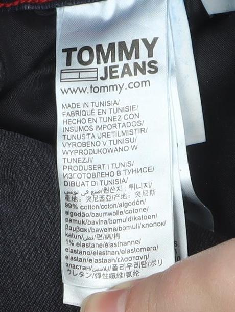Tommy Jeans Men's Blue Slim Fit Dark Wash Denim Jeans 31W 32L