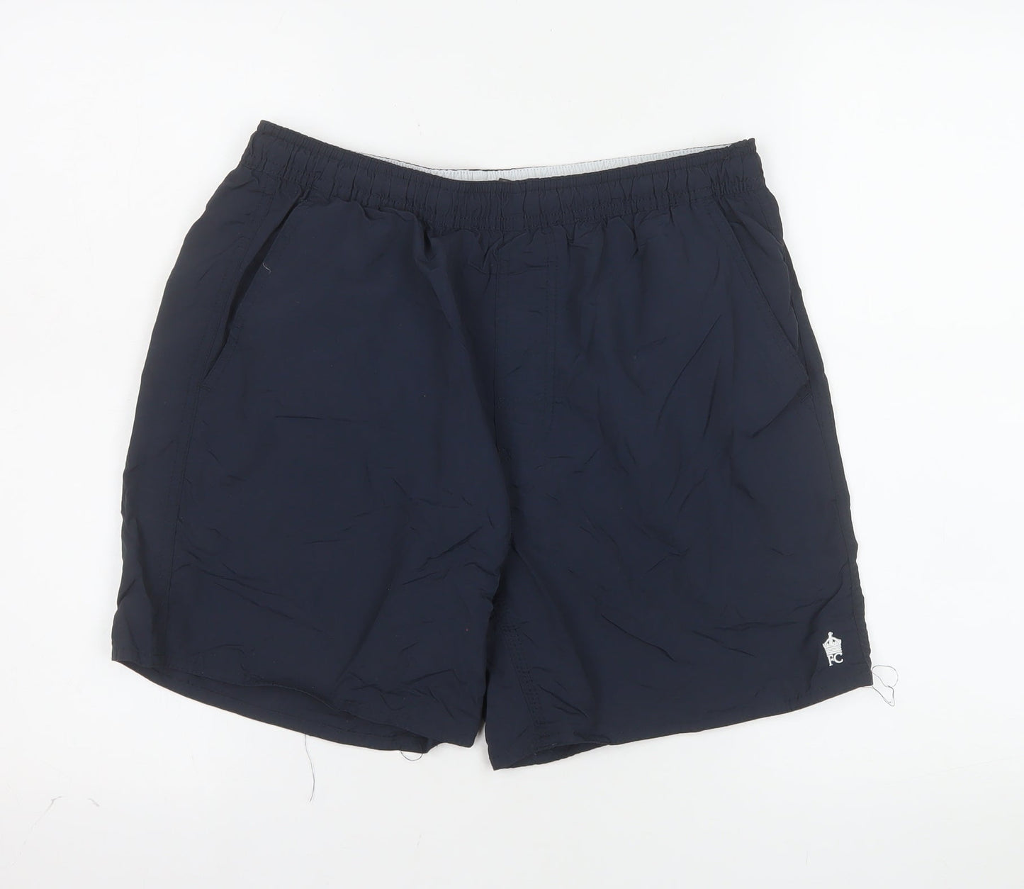 French Connection Men's Black Athletic Shorts M Nylon Quick Dry