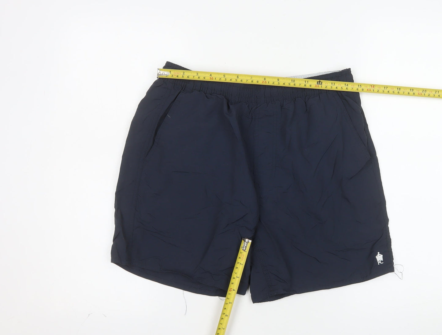 French Connection Men's Black Athletic Shorts M Nylon Quick Dry