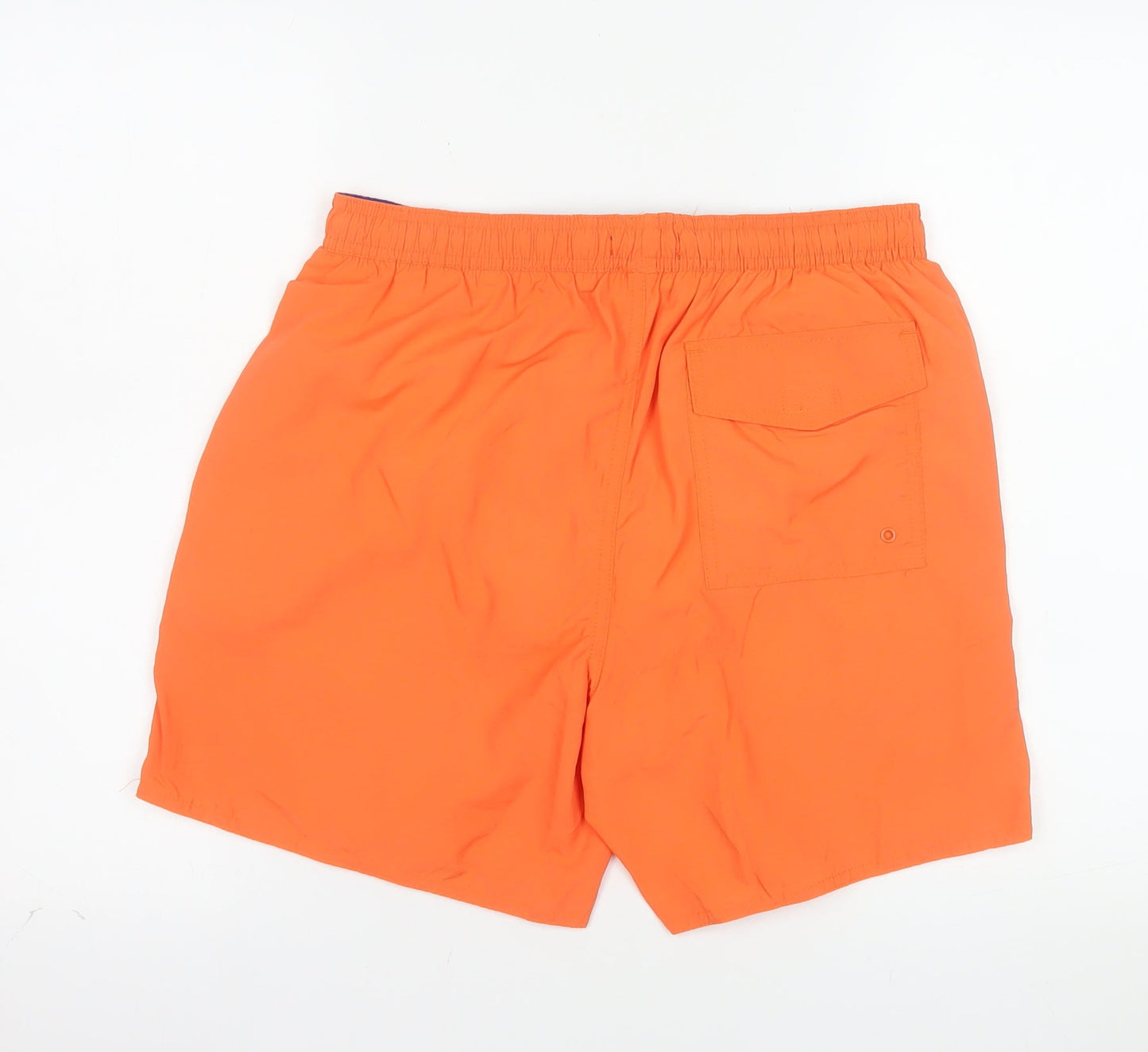 French Connection Men's Orange Athletic Swim Shorts Size M