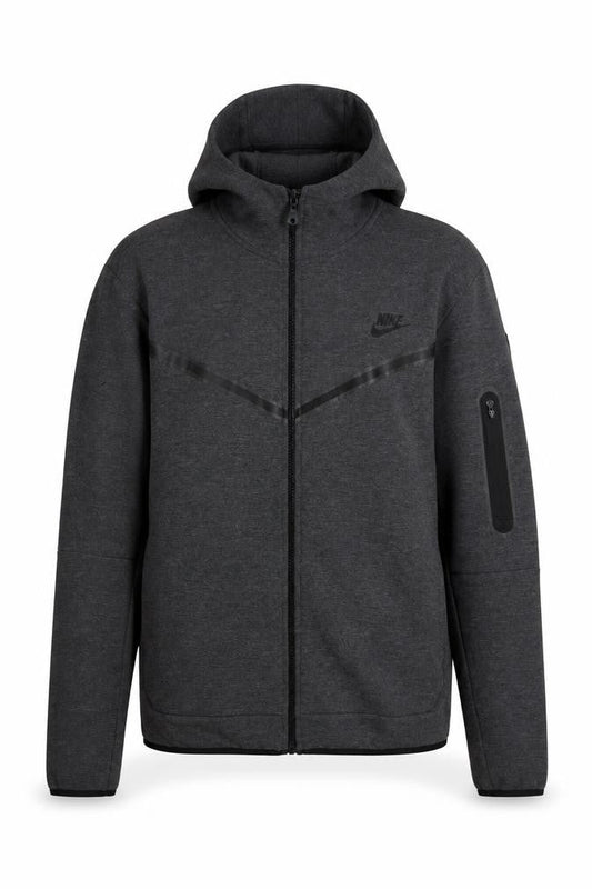Nike Men’s Grey Full Zip Hoodie M Hooded Sportswear