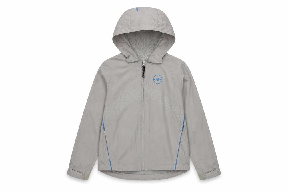Umbro Boys Grey Hooded Windbreaker Jacket 9-10 Years Lightweight Sportswear