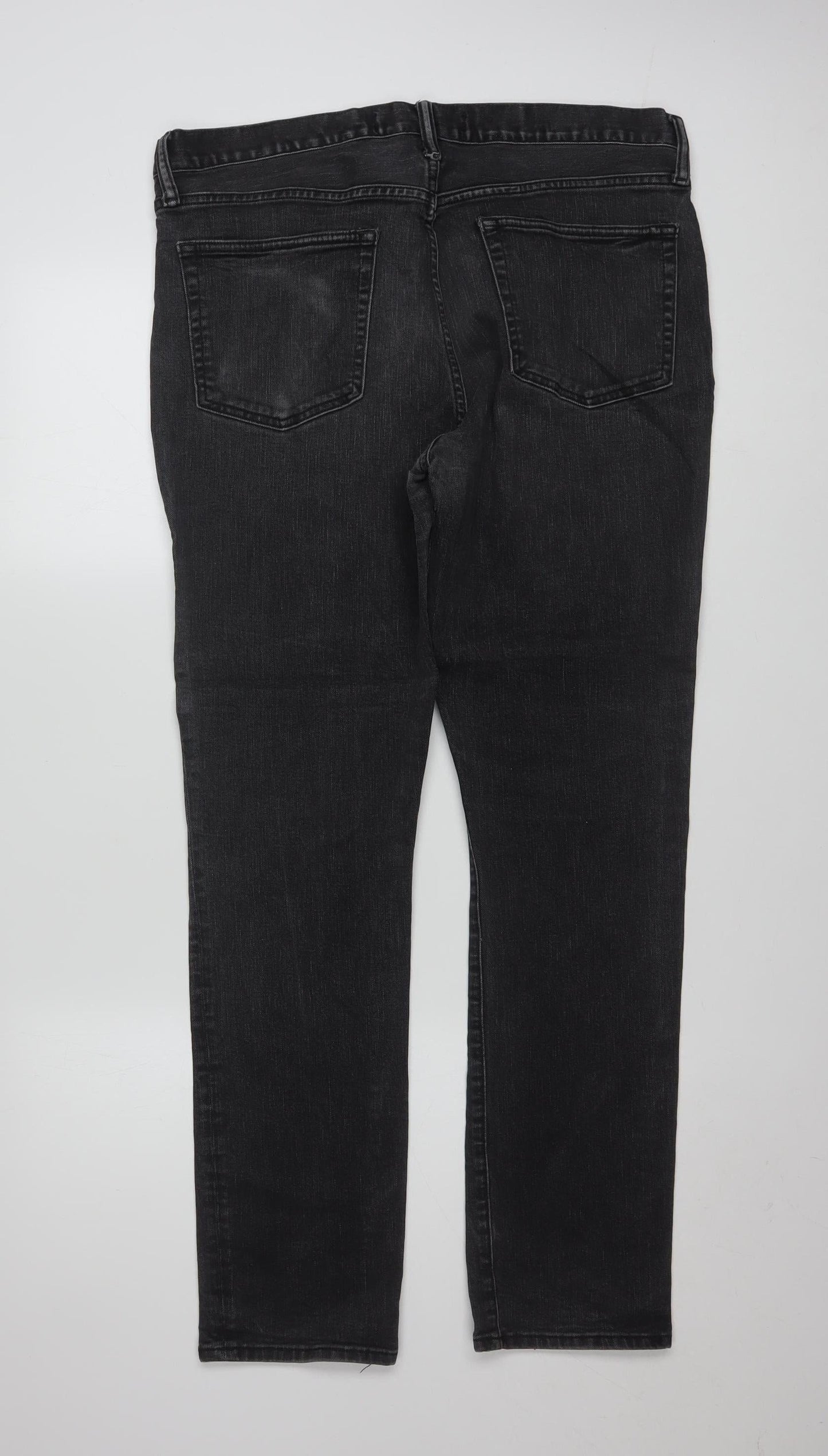GAP Mens Black Skinny Jeans 33x30 Denim Stretch Classic Fit