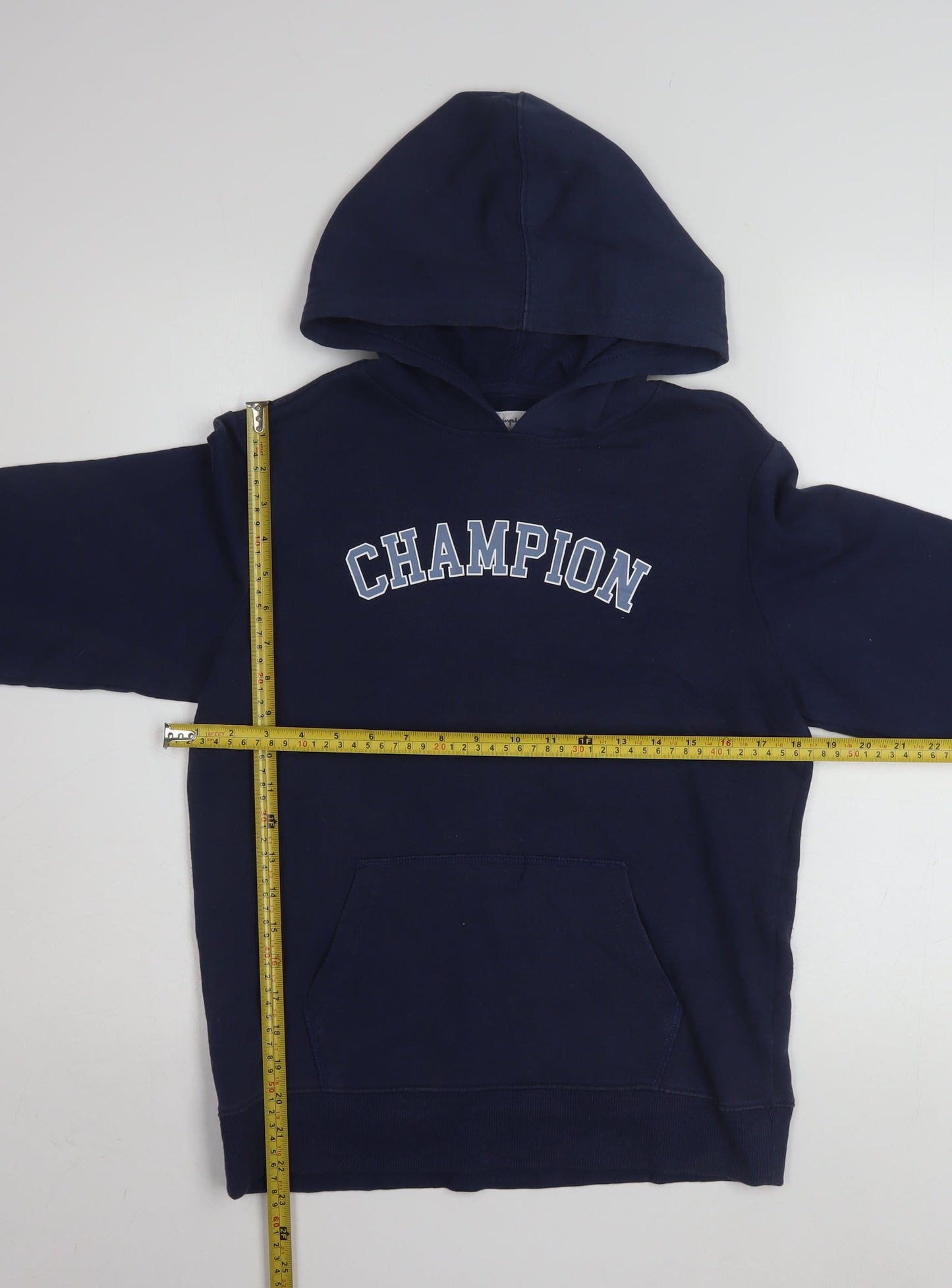 Champion Boys Blue Pullover Hoodie L (11-12 Years) Graphic Logo