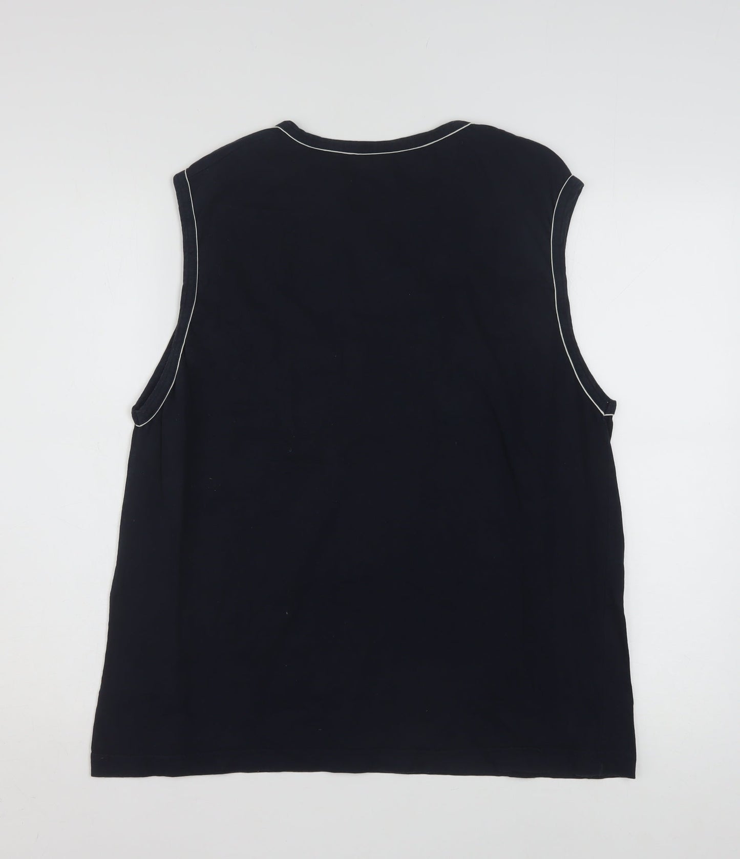 Puma Men Black Sleeveless Sports Jersey Top Size L