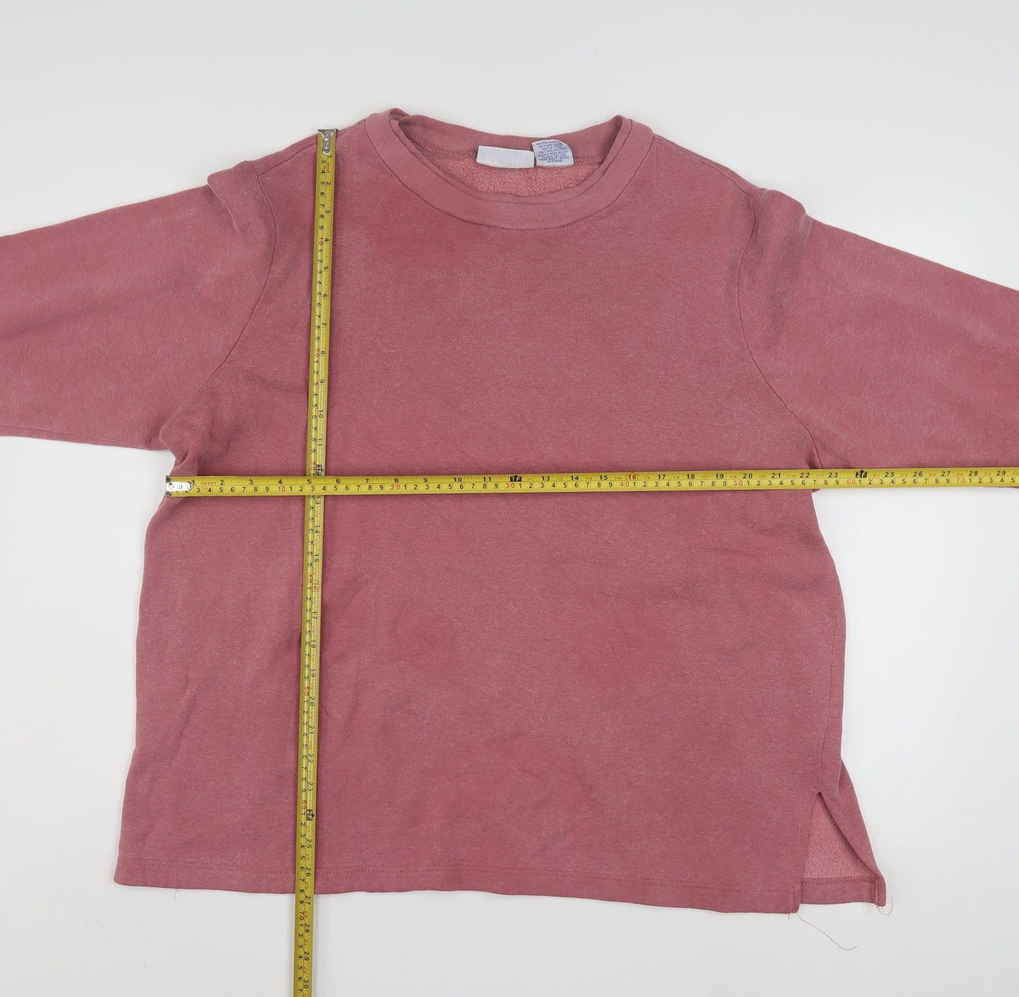 Blair Womens Pink Pullover Sweatshirt XL Cotton Blend Long Sleeve