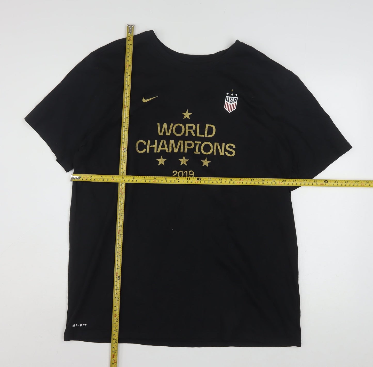 Nike Men's Black World Champions 2019 Dri-Fit Athletic T-Shirt XL