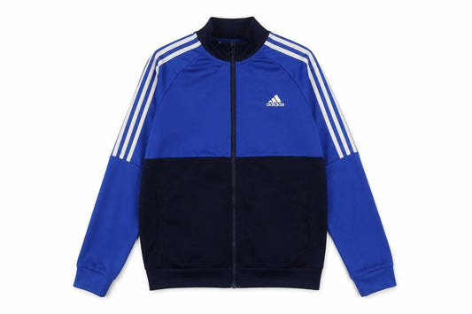 adidas Boys Blue 13-14 Years Track Jacket Full Zip Sports Activewear