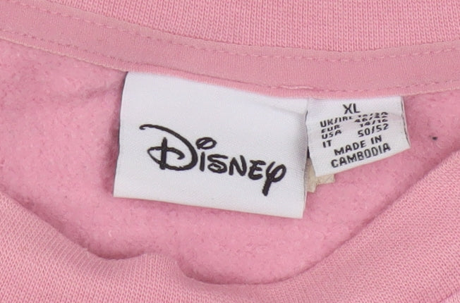 Disney Women’s Pink Minnie Mouse XL Pullover Sweatshirt
