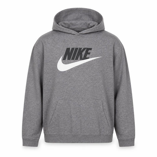 Nike Men's Grey XL Pullover Hoodie Standard Fit Graphic Logo