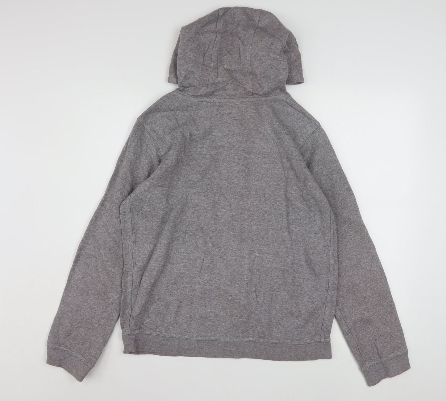 Nike Men's Grey XL Pullover Hoodie Standard Fit Graphic Logo
