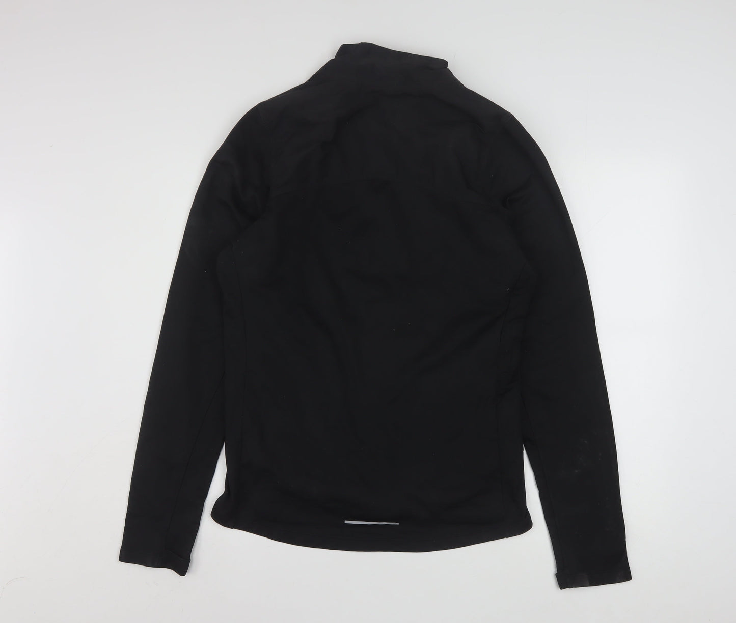 Nike Men's Black Small Running Track Jacket Full Zip Softshell