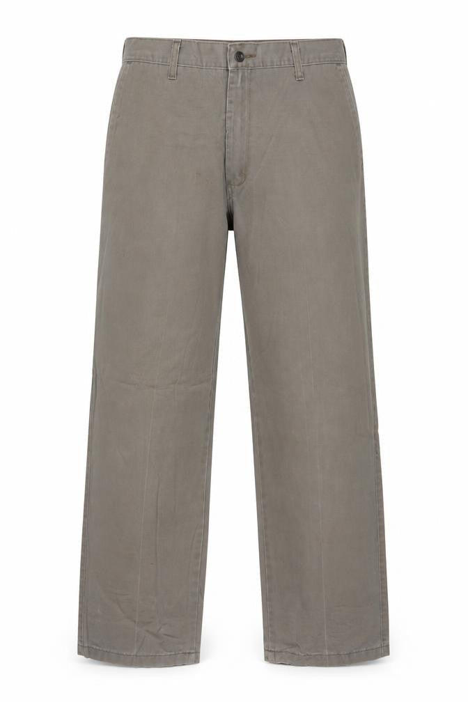 Lee Men's Grey Khakis Trousers 36x29 Cotton Regular Fit