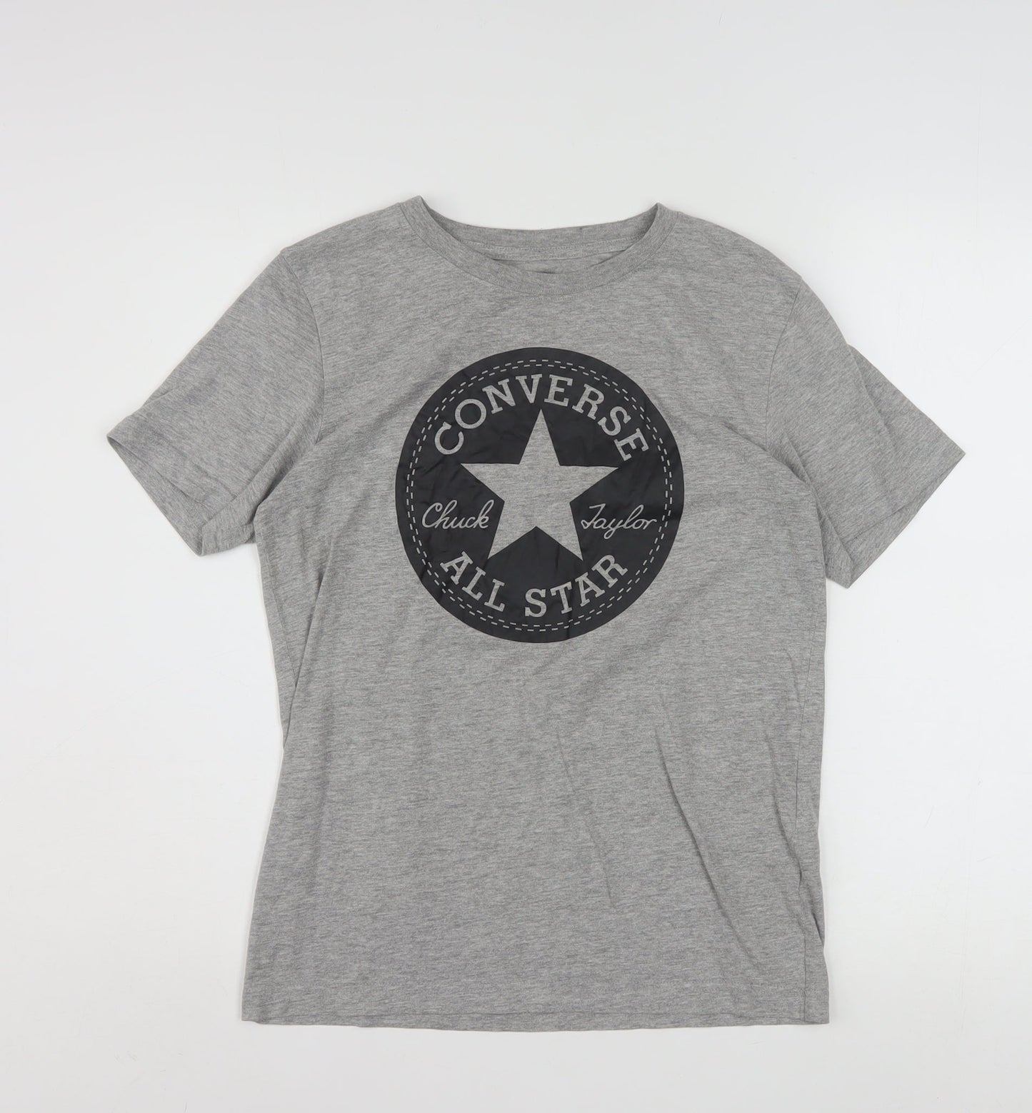 Converse Boys Grey Logo T-Shirt 12-13 Years Casual Short Sleeve Top