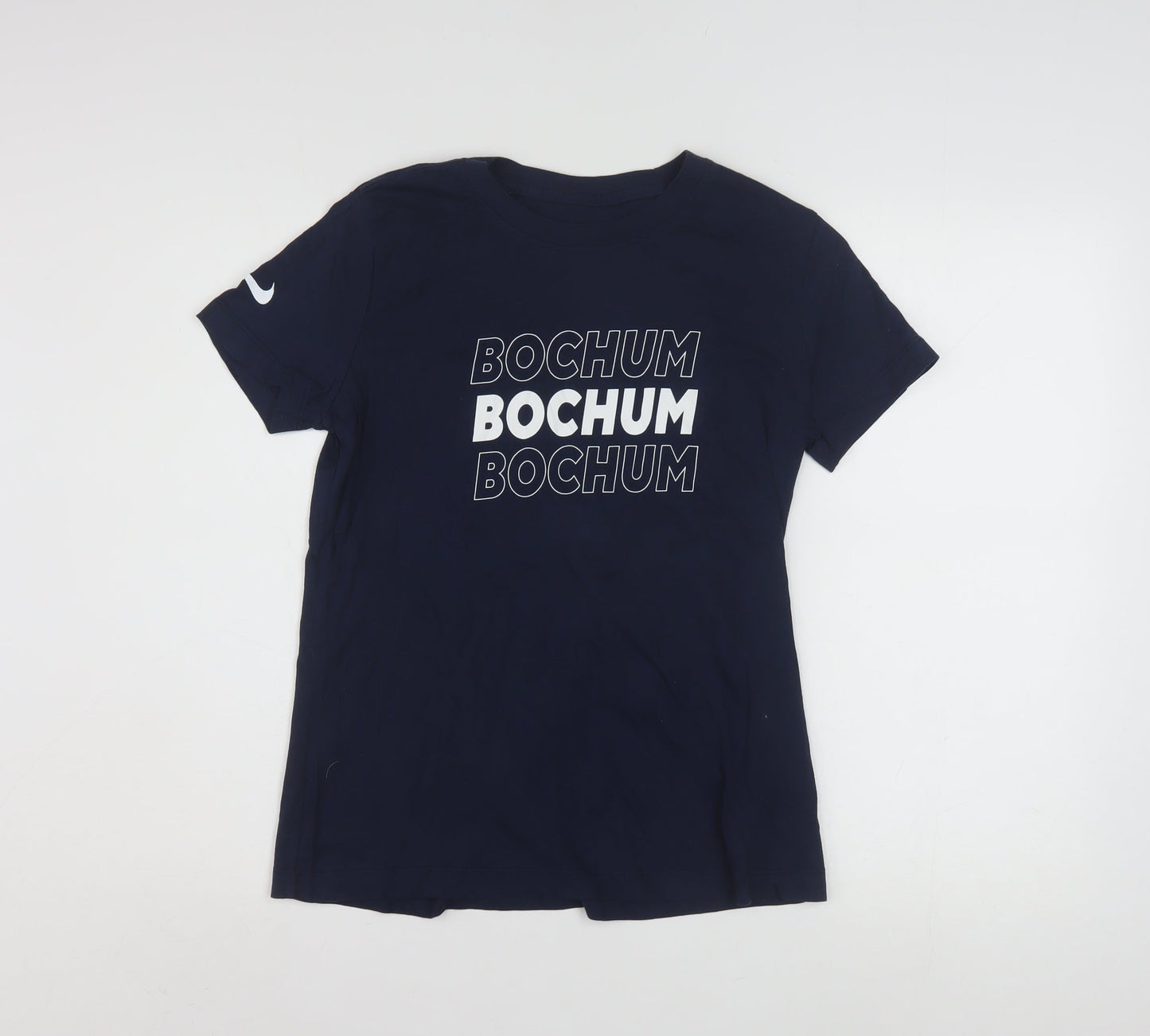 Nike Men's Blue Bochum Graphic Cotton T-Shirt M