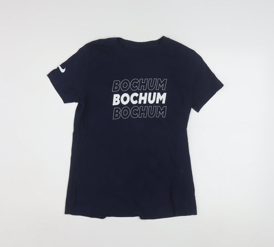 Nike Men's Blue Bochum Graphic Cotton T-Shirt M