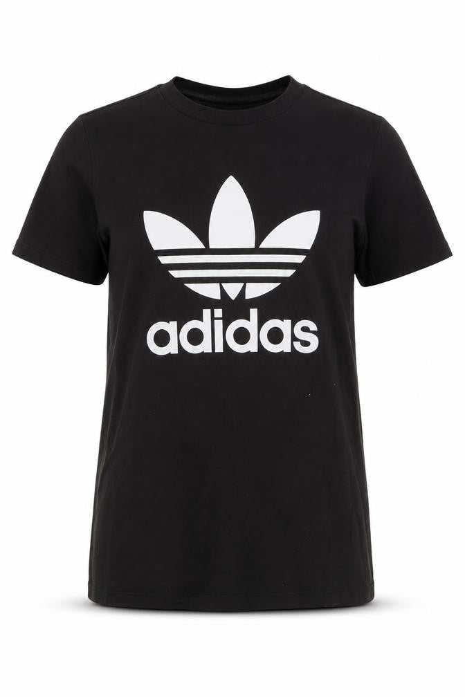 Adidas Womens Black Crew Neck Short Sleeve T-Shirt Size 14