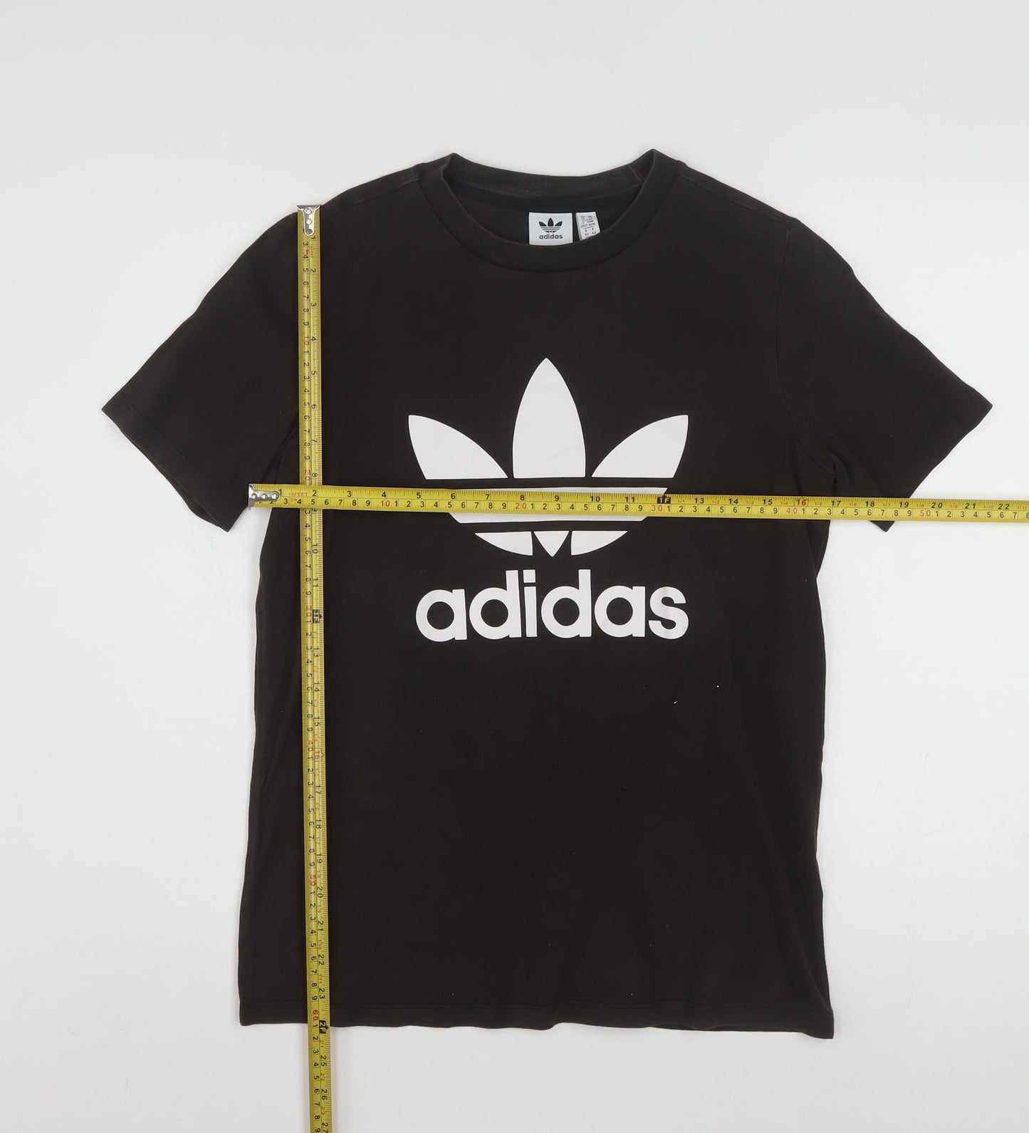 Adidas Womens Black Crew Neck Short Sleeve T-Shirt Size 14
