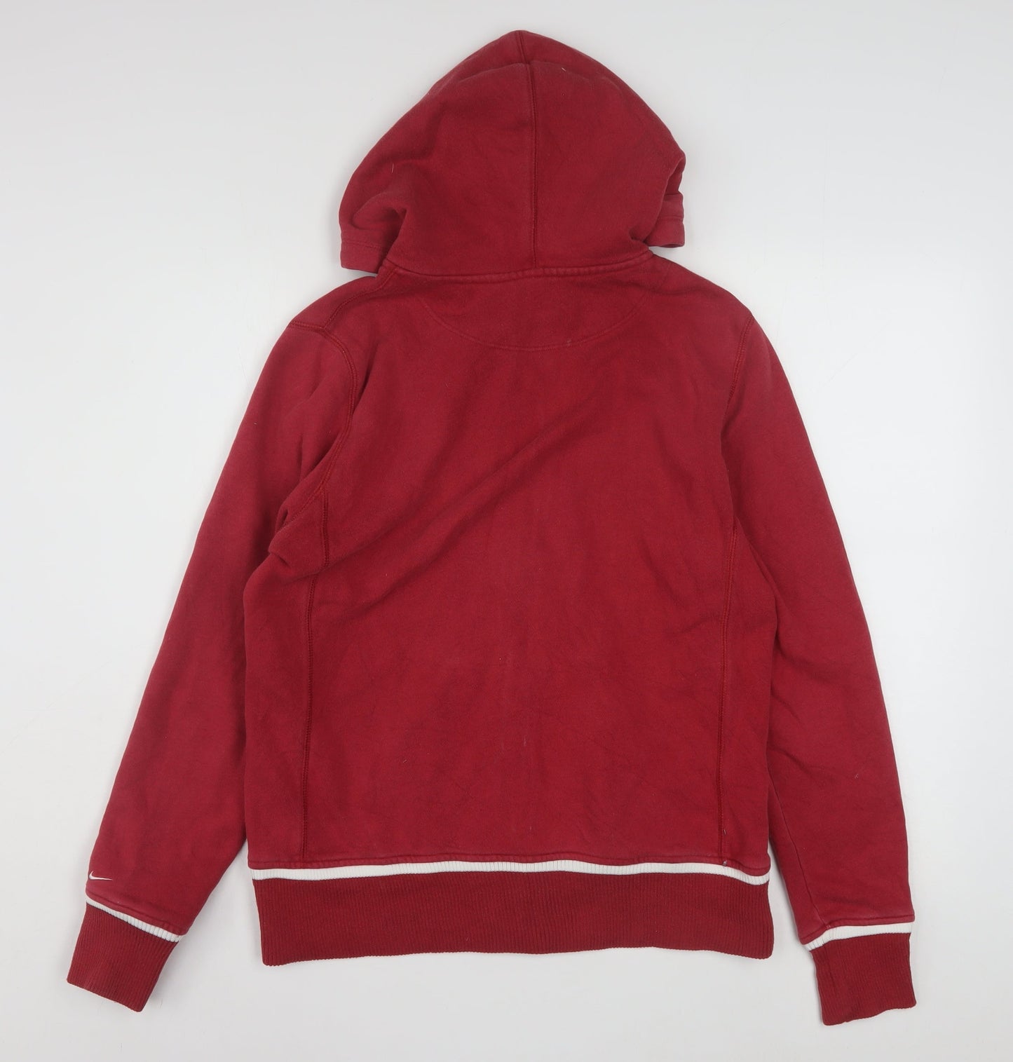 Nike Women Red Full Zip Hoodie Washington State L 16/18 Casual Athletic
