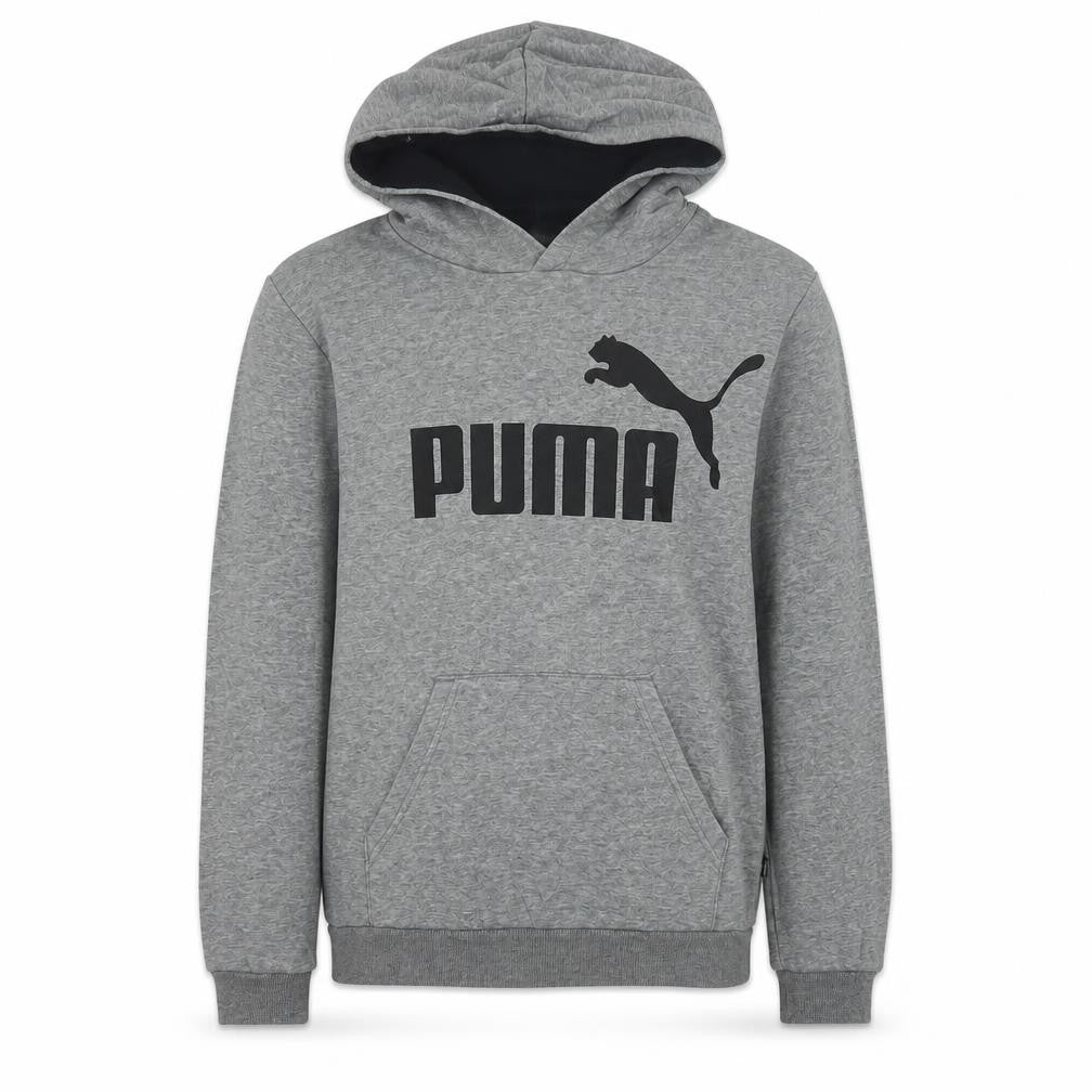 Puma Boys Grey Pullover Hoodie Fleece 13-14 Years Logo Graphic