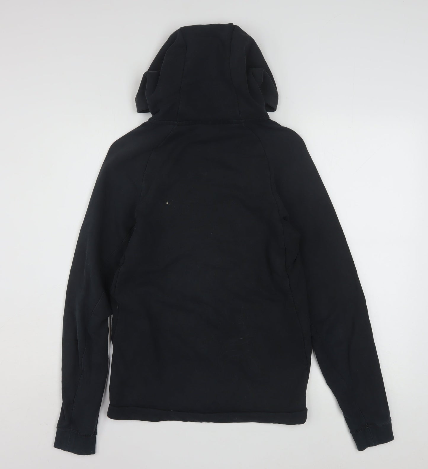 Nike Men's Black Full Zip Hoodie XS Regular Fit Cotton Blend