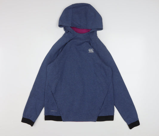 Canterbury Womens Blue Pullover Hoodie Size 12 Vaposhield Sportswear