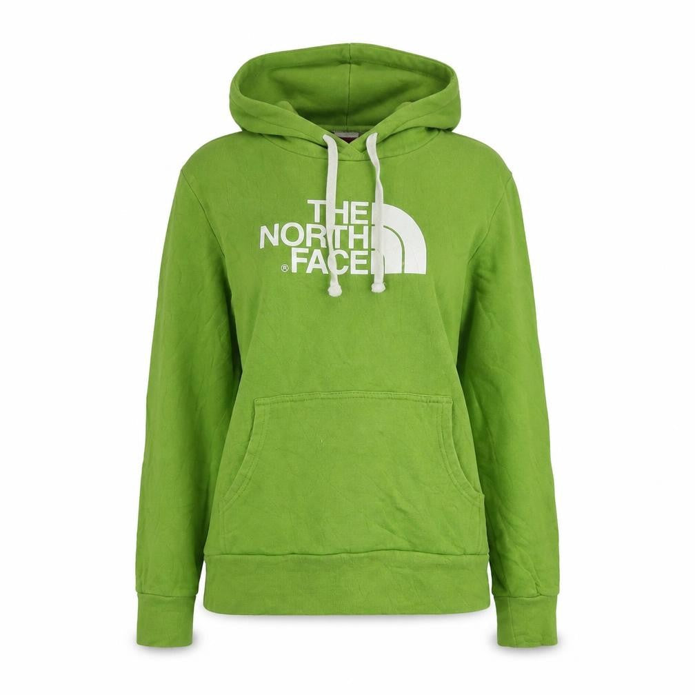 The North Face Womens Green Pullover Hoodie Medium Cotton Blend