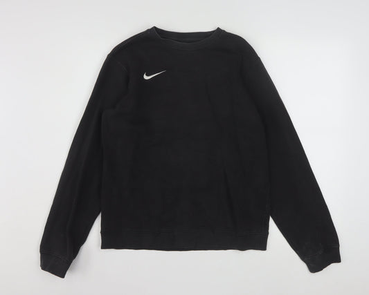 Nike Men's Black Small Crew Neck Pullover Sweatshirt