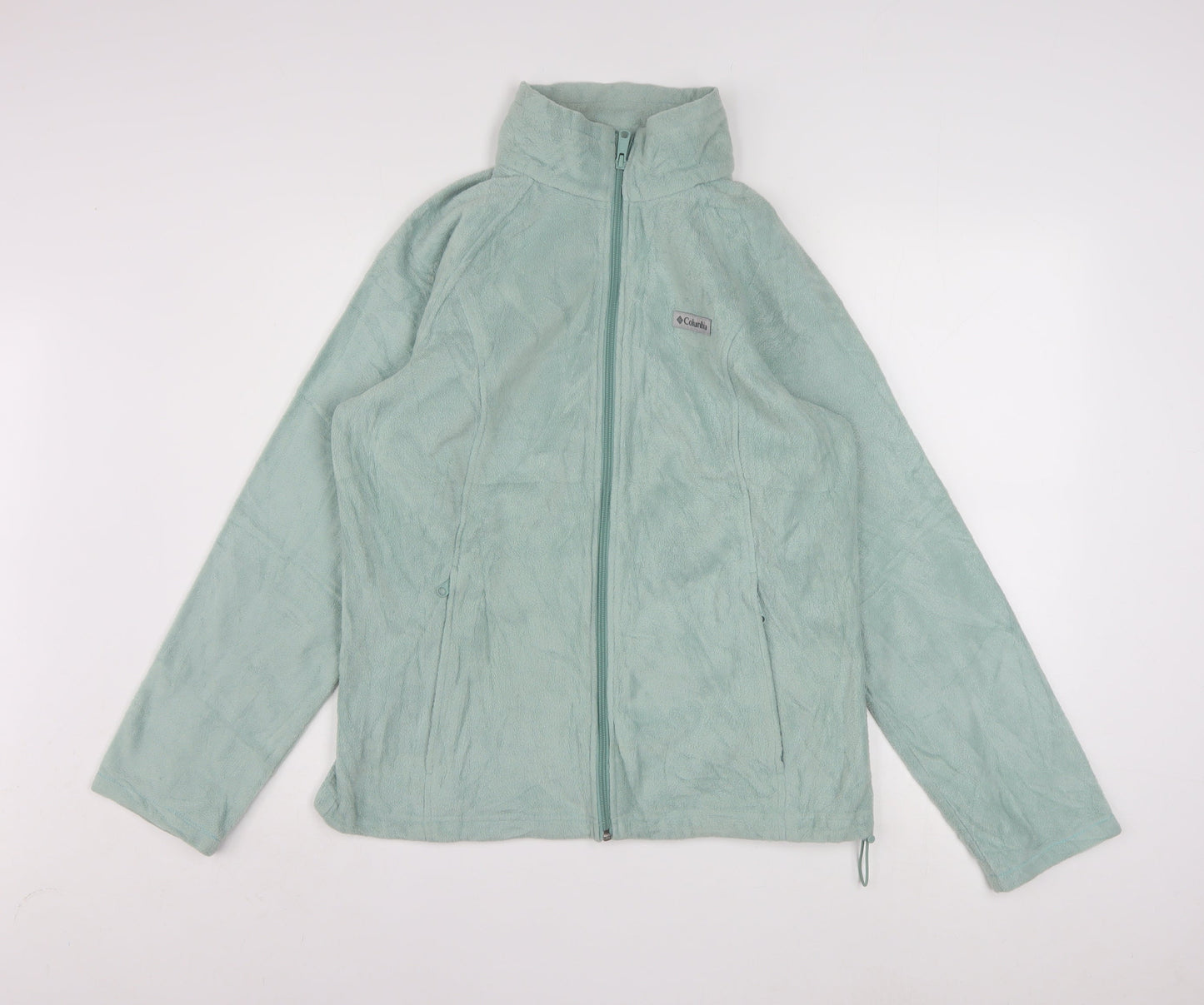 Columbia Women Green L Fleece Full Zip Activewear Jacket