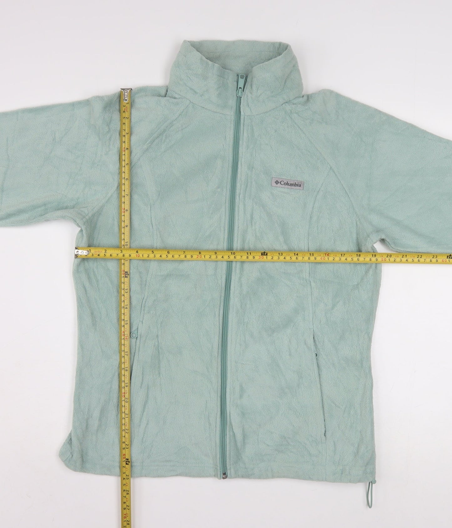Columbia Women Green L Fleece Full Zip Activewear Jacket