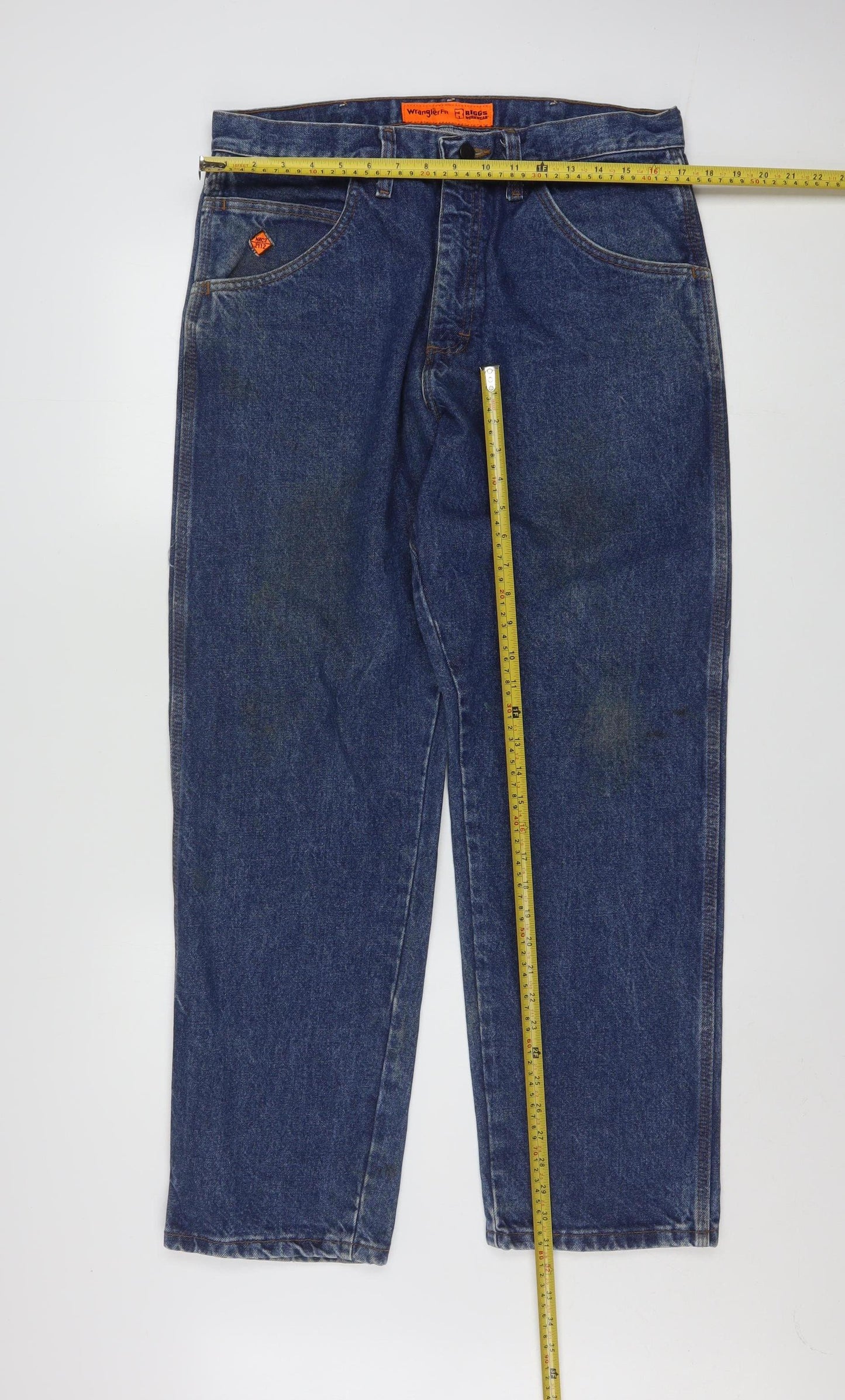 Wrangler FR Riggs Workwear Men’s Blue 34x30 Straight Flame Resistant Jeans