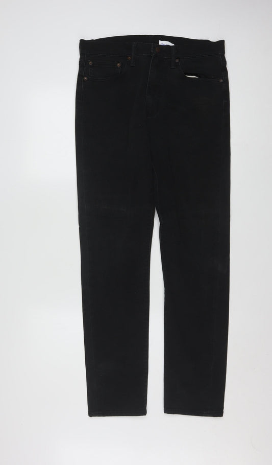 Levi's 522 Men's Black Slim Straight Jeans 31x32 Denim