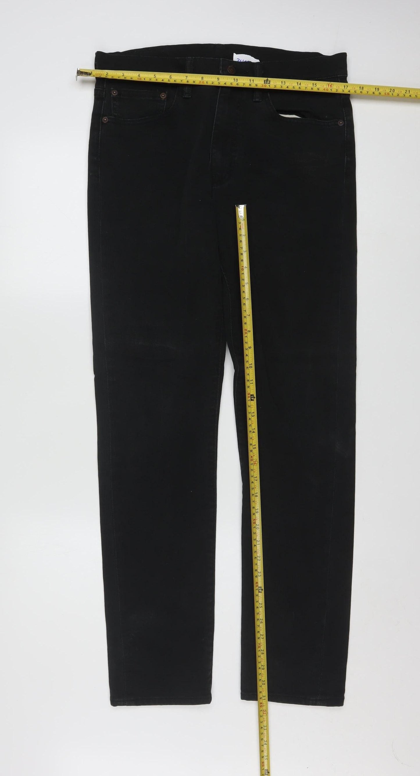 Levi's 522 Men's Black Slim Straight Jeans 31x32 Denim