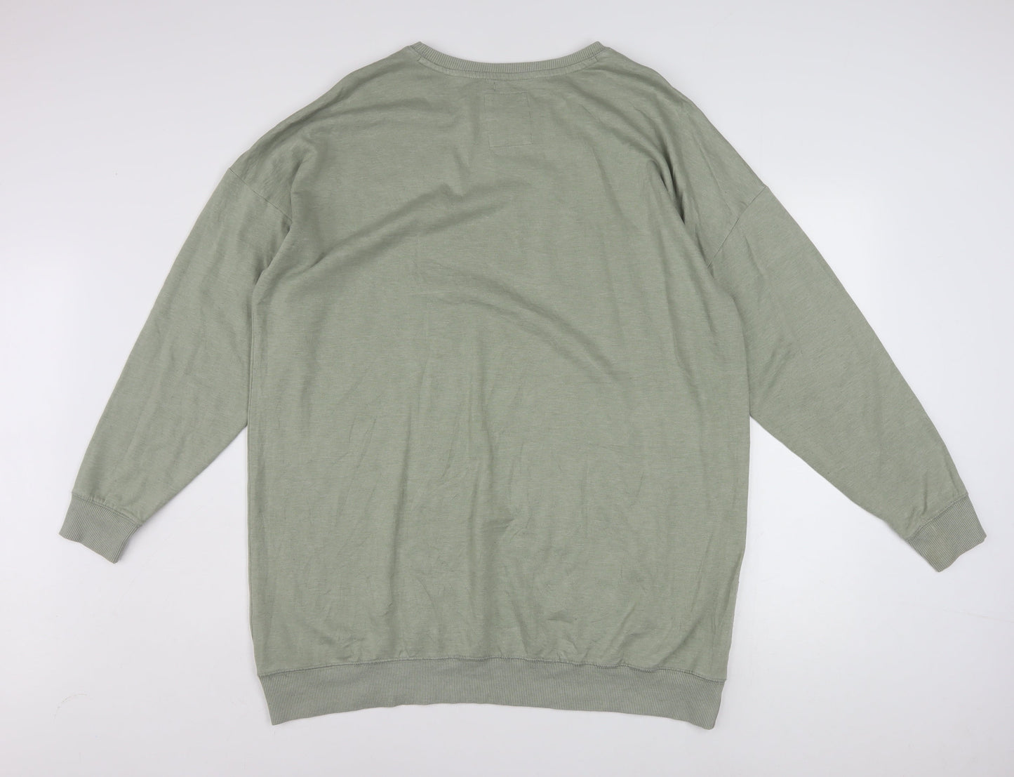 Disney Women Green Pinocchio Sweatshirt Size 12-14 Crew Neck Pullover