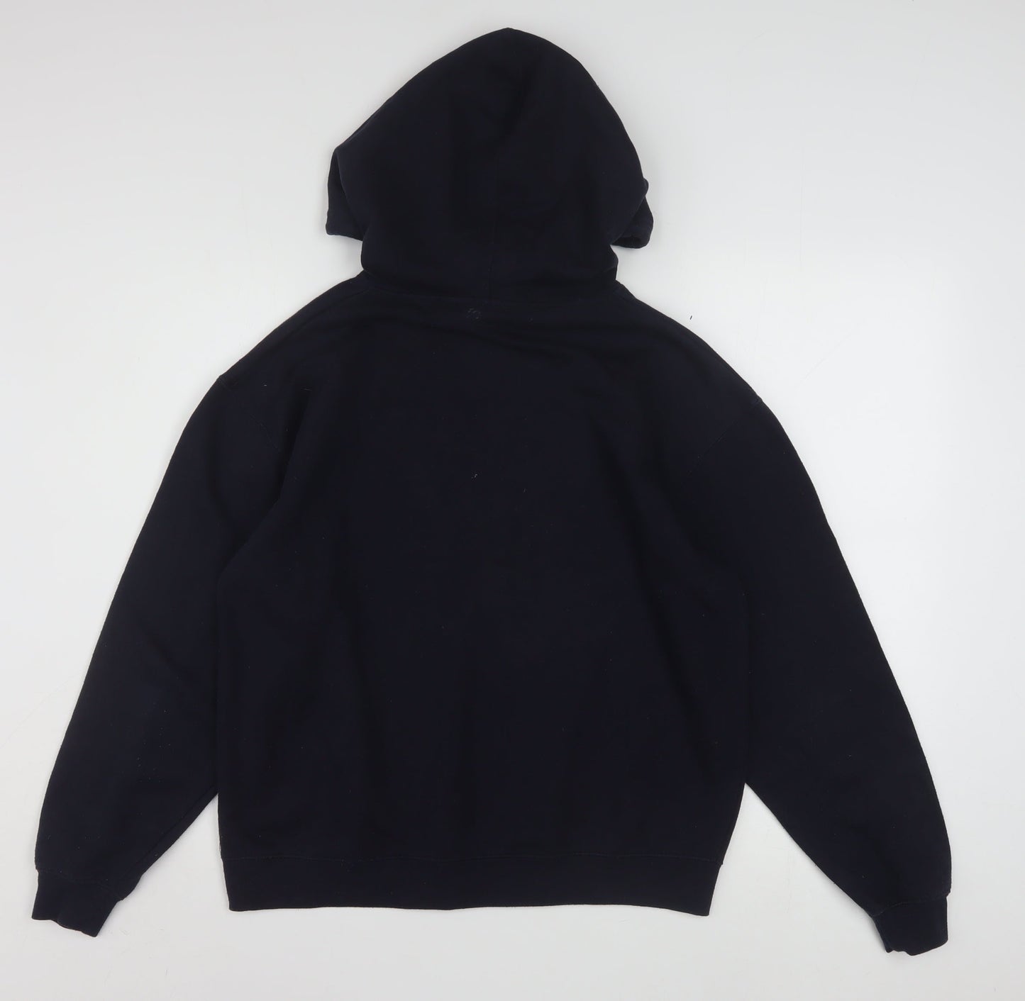 Fila Boys Black XL Pullover Hoodie with Logo and Colourblock Design