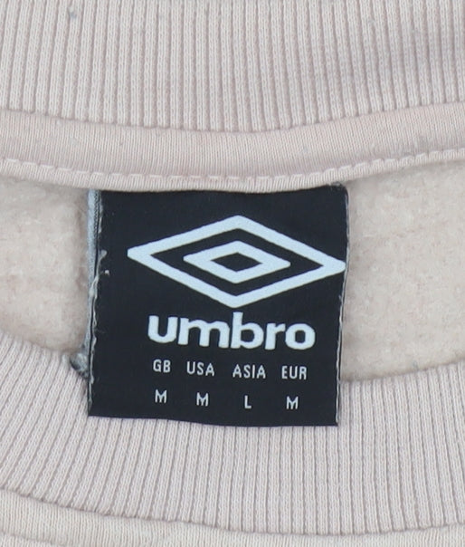 Umbro Mens Beige Logo Pullover Sweatshirt Size M