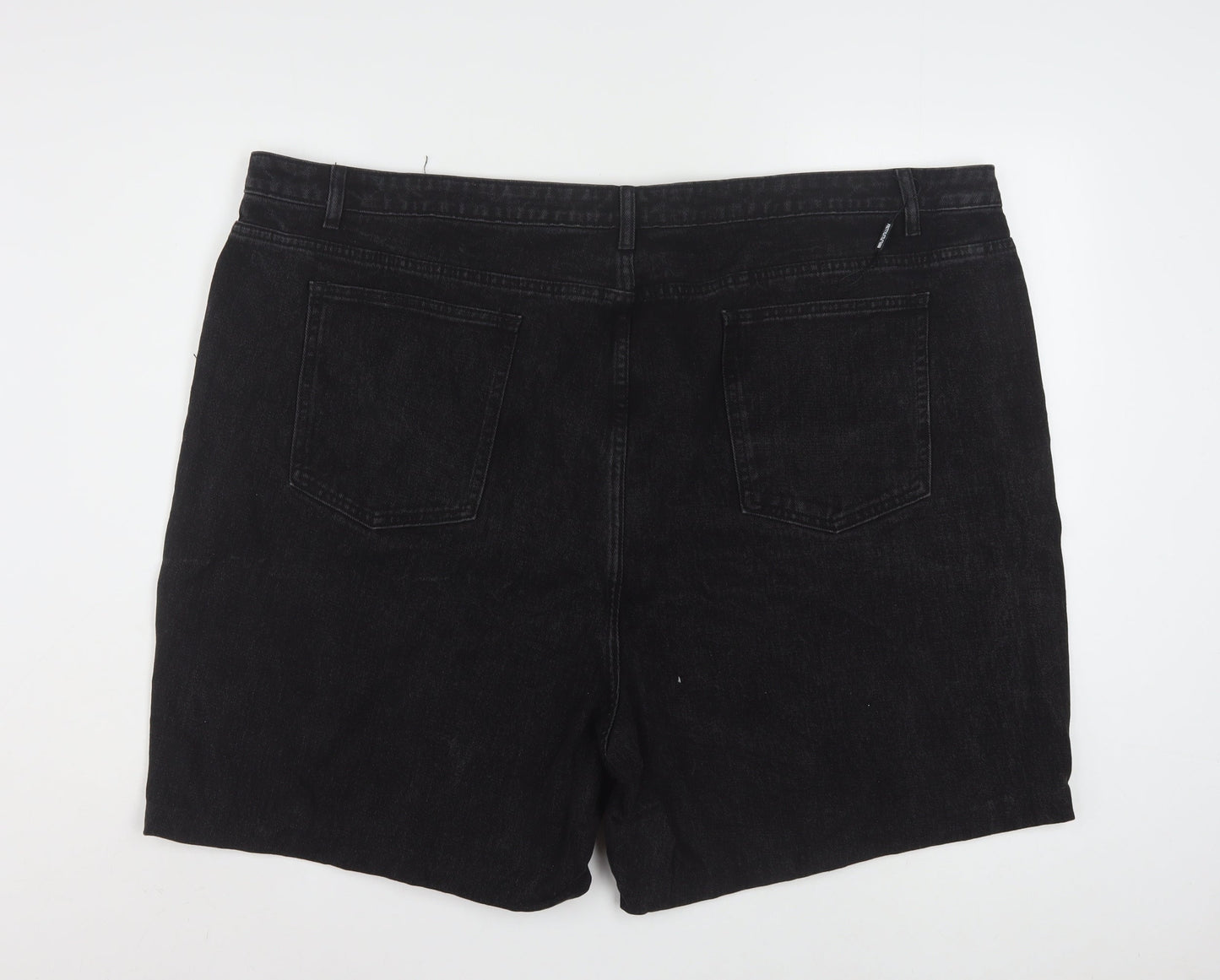 PrettyLittleThing Women’s Black Denim Shorts Size 28 Plus High Rise