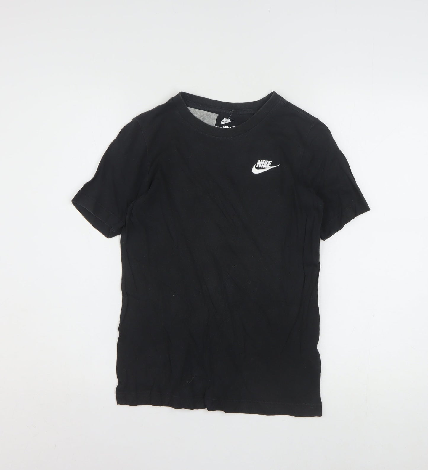 Nike Boys Black Basic Sports T-Shirt Size 10-11 Years Short Sleeve
