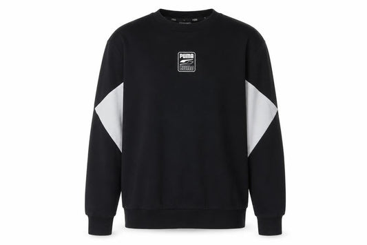 Puma Men's Black Pullover Sweatshirt Small Crew Neck Sportswear
