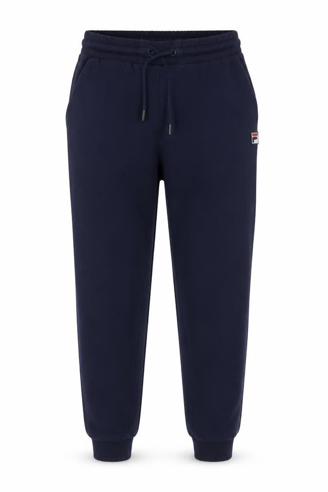 Fila Men's Navy Blue Jogger Sweatpants S Cotton Blend