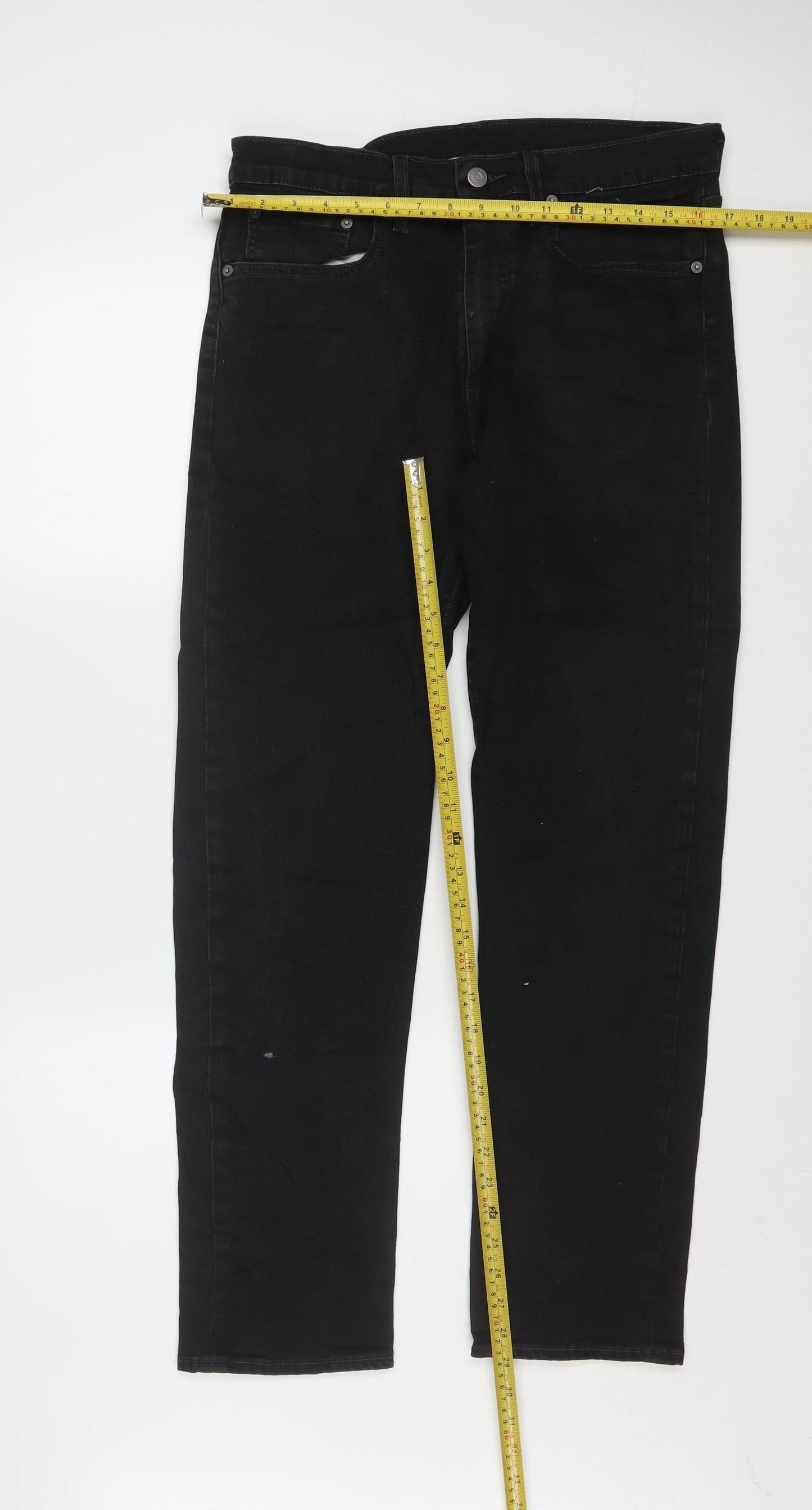 Levi's Premium Men's Black Straight Leg Denim Jeans W32 L32
